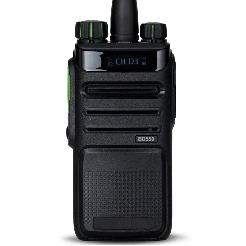 BD550 двухстороннее радио с шумоподавлением DMR, дальнобойная рация со светодиодной подсветкой, превосходное качество звука.