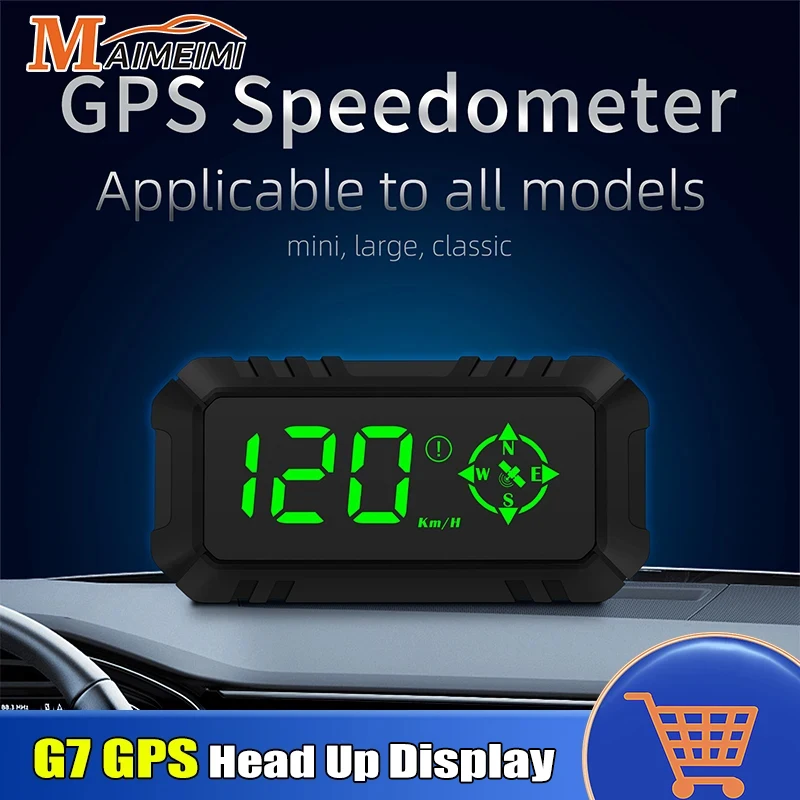 Цифровой автомобильный спидометр GPS-дисплей G7 для проектора HUD, аксессуары для автомобильной электроники, универсальные для всех транспортных средств