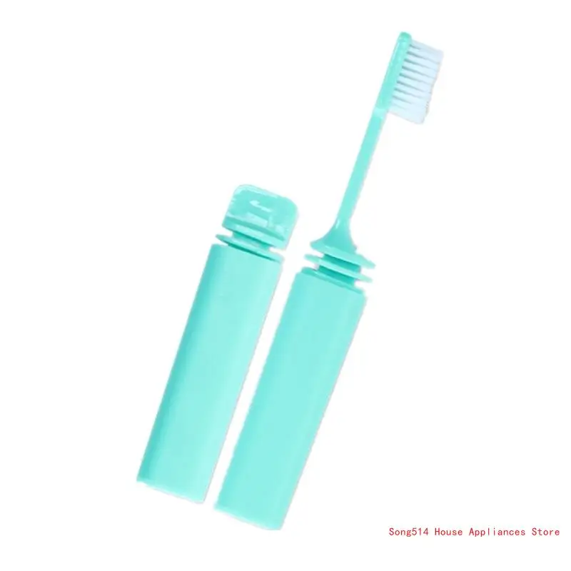 Складная зубная щетка для путешествий Складная зубная щетка для путешествий Поставляется с коробкой для зубных щеток для путешествий, Кемпинга, школы, дома 95AC