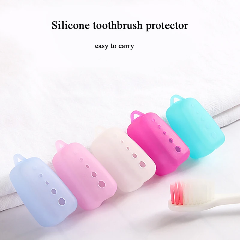 Переносная защитная крышка головки зубной щетки Силиконовая крышка головки зубной щетки Силиконовая защитная крышка Гигиенические принадлежности для ванной комнаты