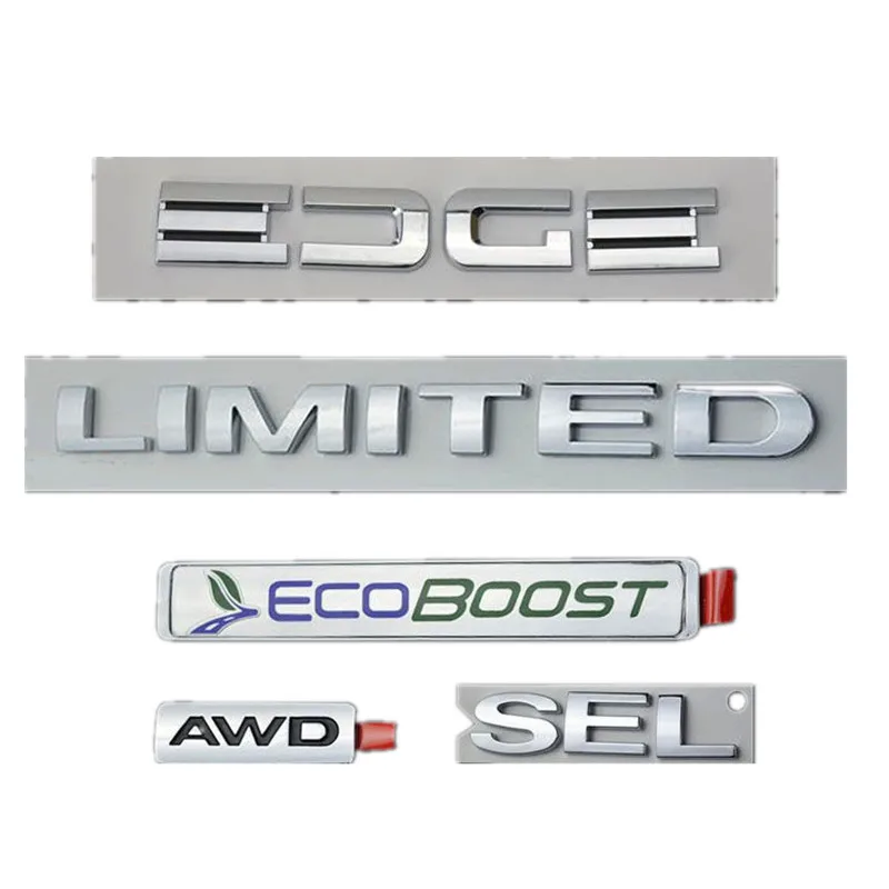 Прямая поставка для EDGE SEL LIMITED с эмблемой ECOBOOST AWD, логотипом, именной табличкой на задней двери багажника.