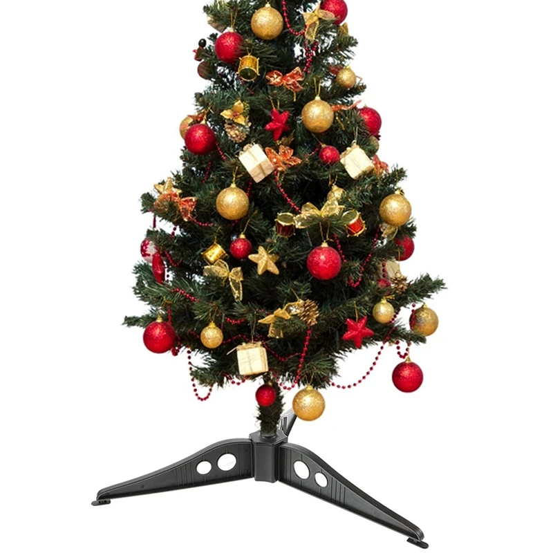 Подставка для Рождественской елки Пластиковый Ножной штатив с треугольной белой нижней пластиковой рамой 12 см