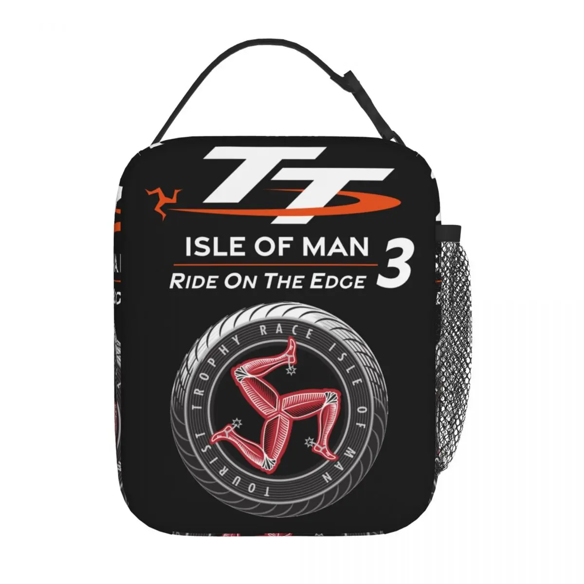 Isle Of Man TT Racing Изолированная Сумка для Ланча для Мужчин И Женщин, Коробка Для Хранения Еды, Многофункциональный Кулер, Термальный Ланч-Бокс, Школа