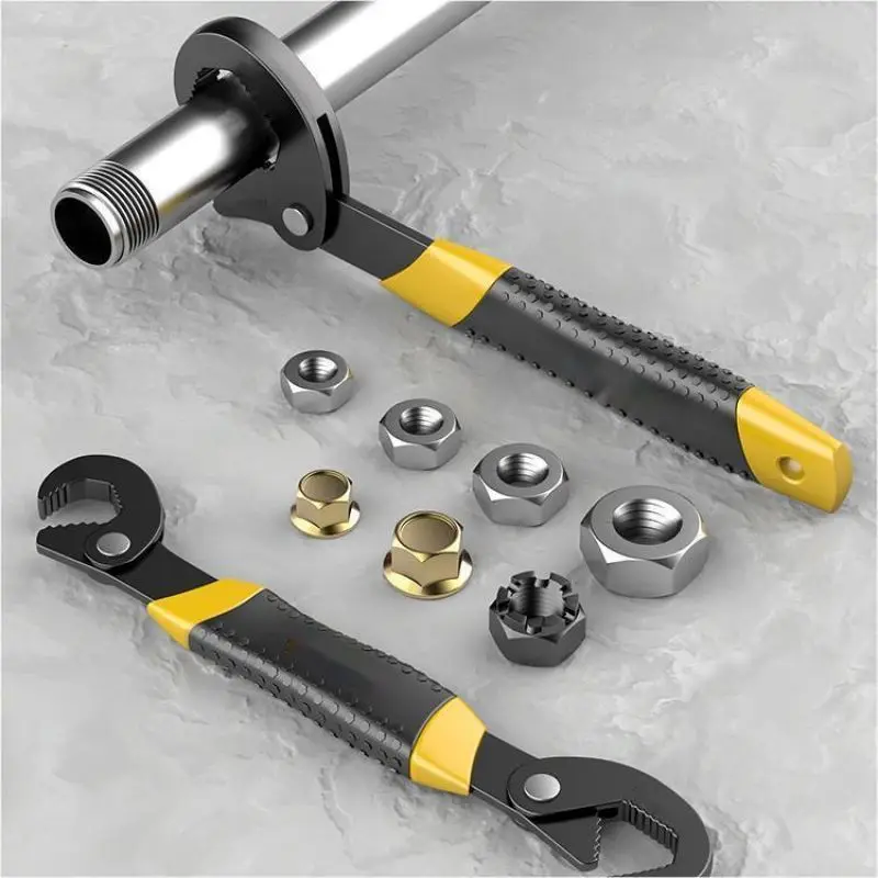 Универсальный гаечный ключ со стальной защелкой, универсальный гаечный ключ, многофункциональный ручной инструмент, универсальный ключ для домашнего использования