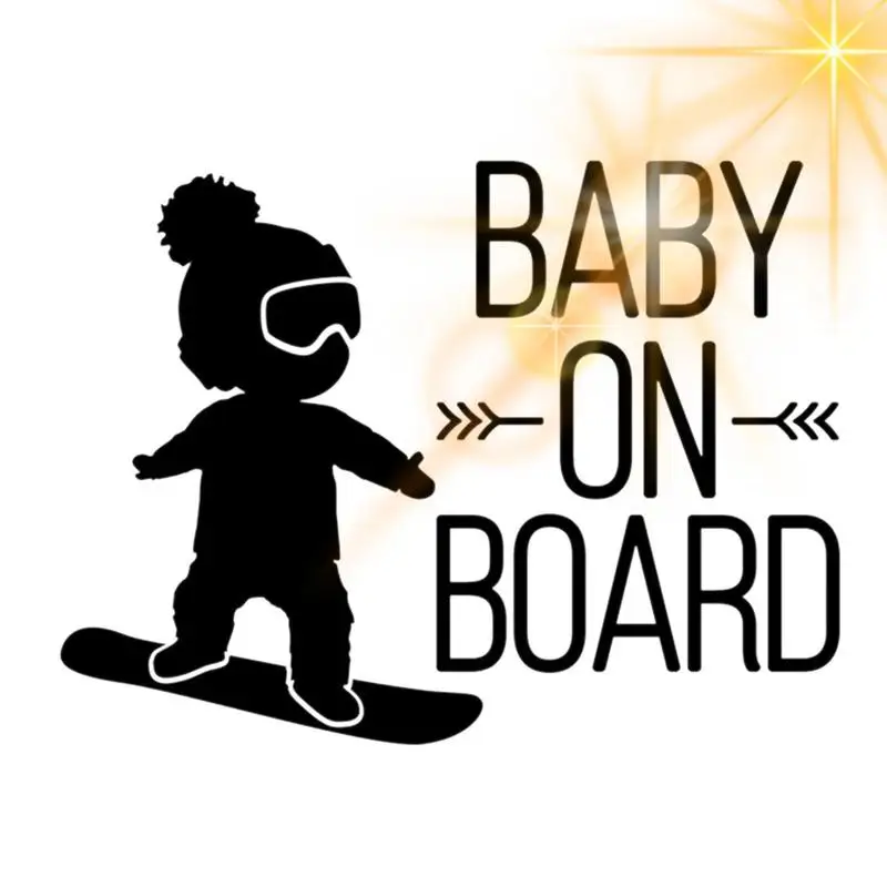 Табличка Baby On Board Универсальные Наклейки Baby On Board Для Экстерьера Автомобиля Забавная Автомобильная Предупреждающая Наклейка С Высокой Отражательной Способностью Baby On