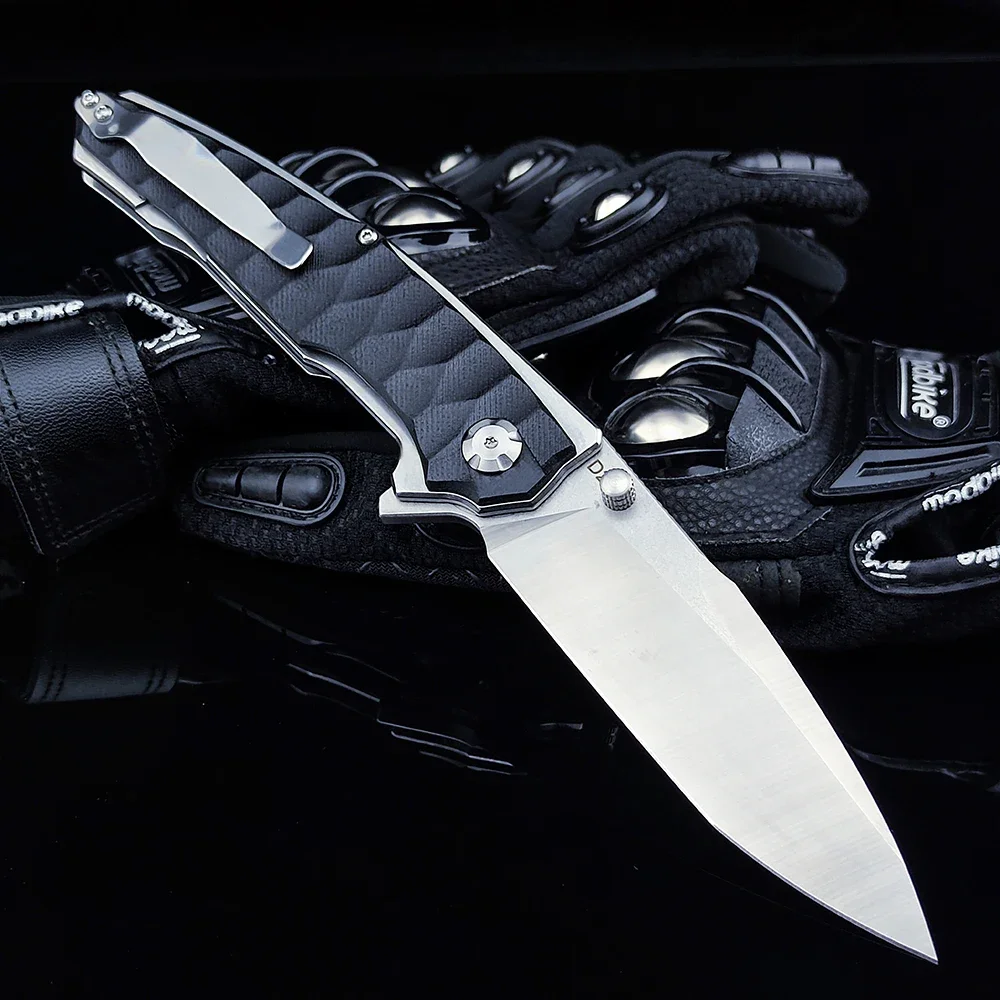 Тактический Складной Нож EDC Высокой Твердости С Ручкой G10 Открытый Стальной Шарикоподшипник D2 Для Самообороны Охотничьи Ножи Боевые Инструменты