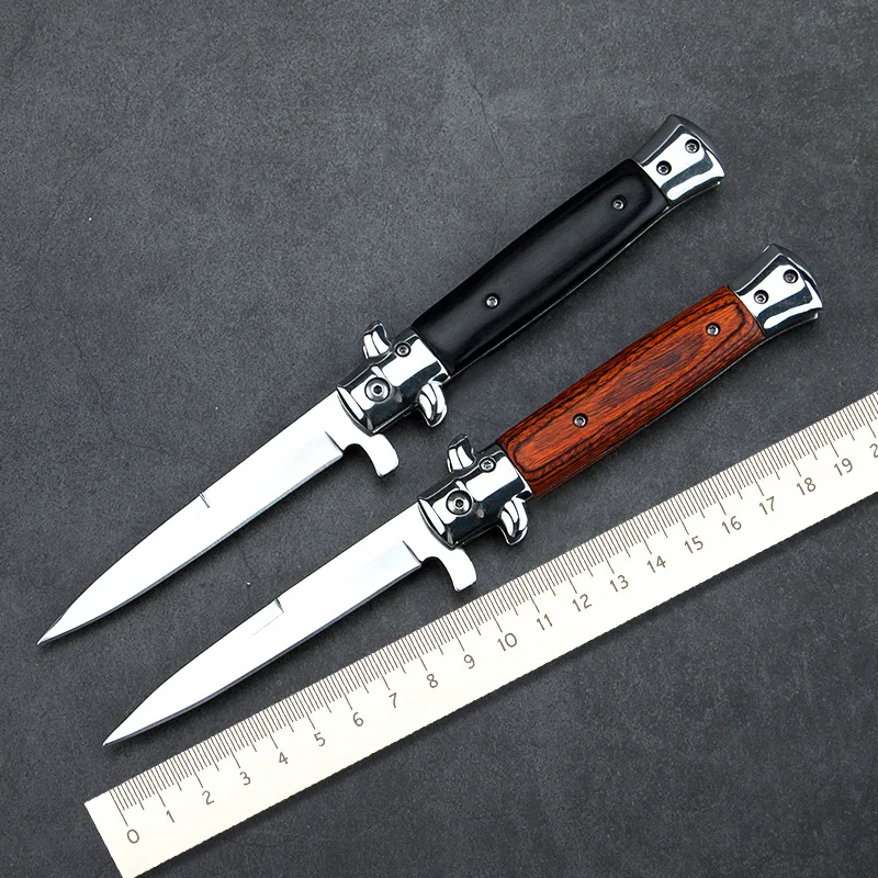 Военный складной нож с лезвием, карманный нож из нержавеющей стали, держатель для складного ножа для выживания в походе, Дамасские уличные инструменты, ножи