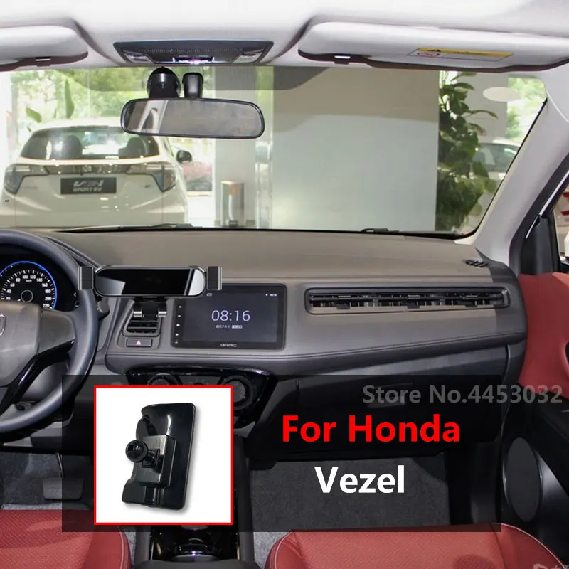 Автомобильный Держатель Мобильного Телефона Для Honda Vezel 2022-2015 Монтажный Кронштейн GPS Подставка Поворотная Поддержка Аксессуары 3 Цвета