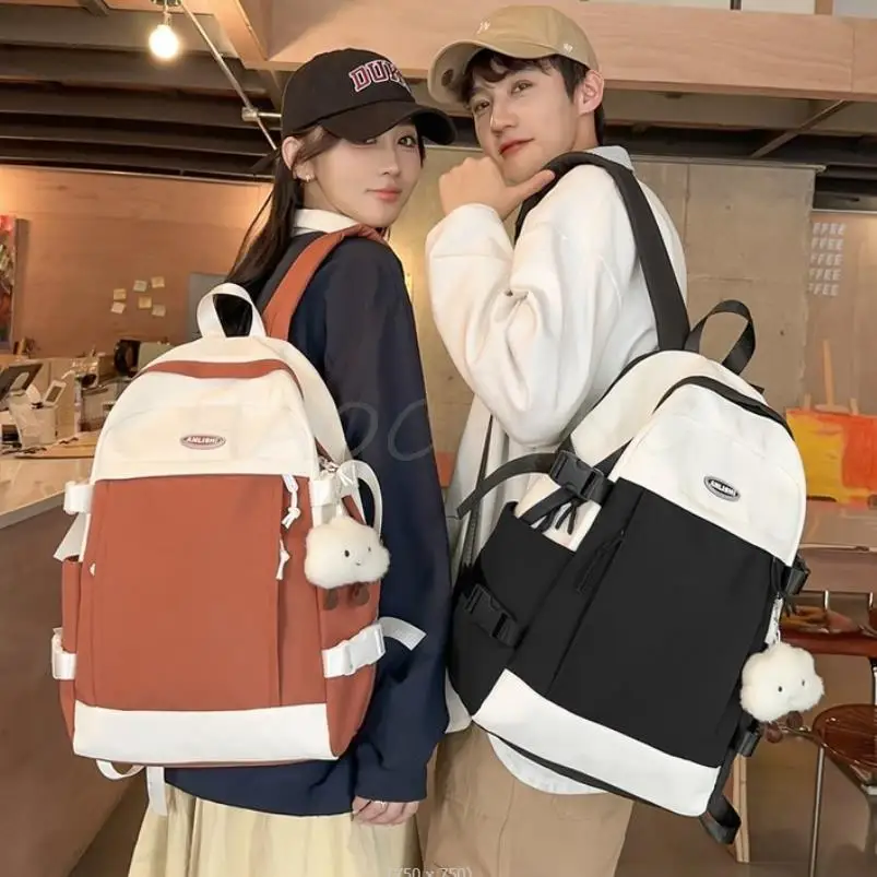 Новый студенческий рюкзак в корейском стиле, сумки для средней школы большой емкости для девочек, водонепроницаемая дорожная сумка для компьютера, сумка для ноутбука
