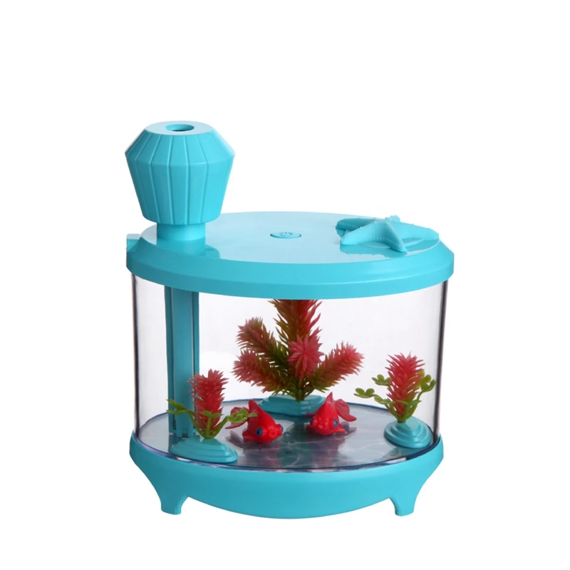 Креативный Увлажнитель воздуха в аквариуме с рыбками, Красочный Ночник DC5V USB Mini Mist Maker, 460 МЛ Водяного диффузора