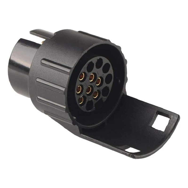 13-7-контактный водонепроницаемый штекер электрического фаркопа для эвакуатора, адаптер для розетки 12 В, черный