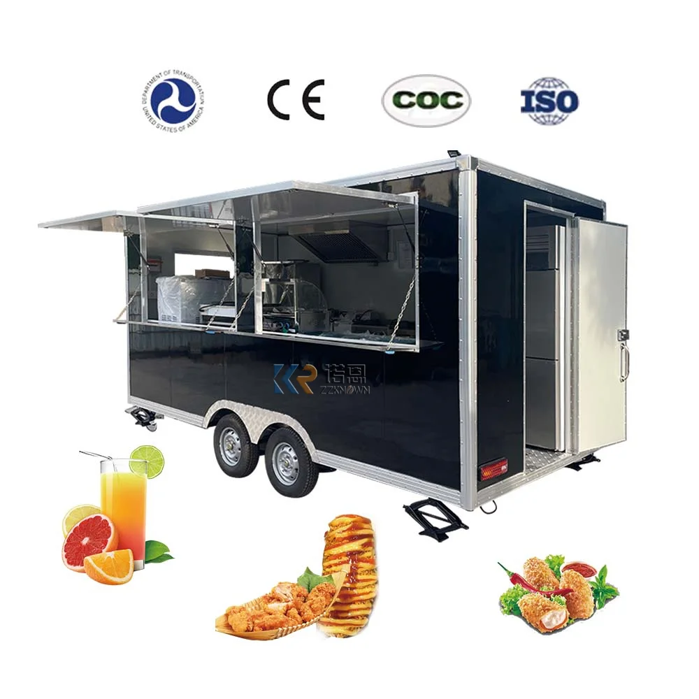 Новый дизайн, уникальная индивидуальная передвижная кухня на открытом воздухе, дешевый передвижной грузовик с едой, трейлер для барбекю на продажу