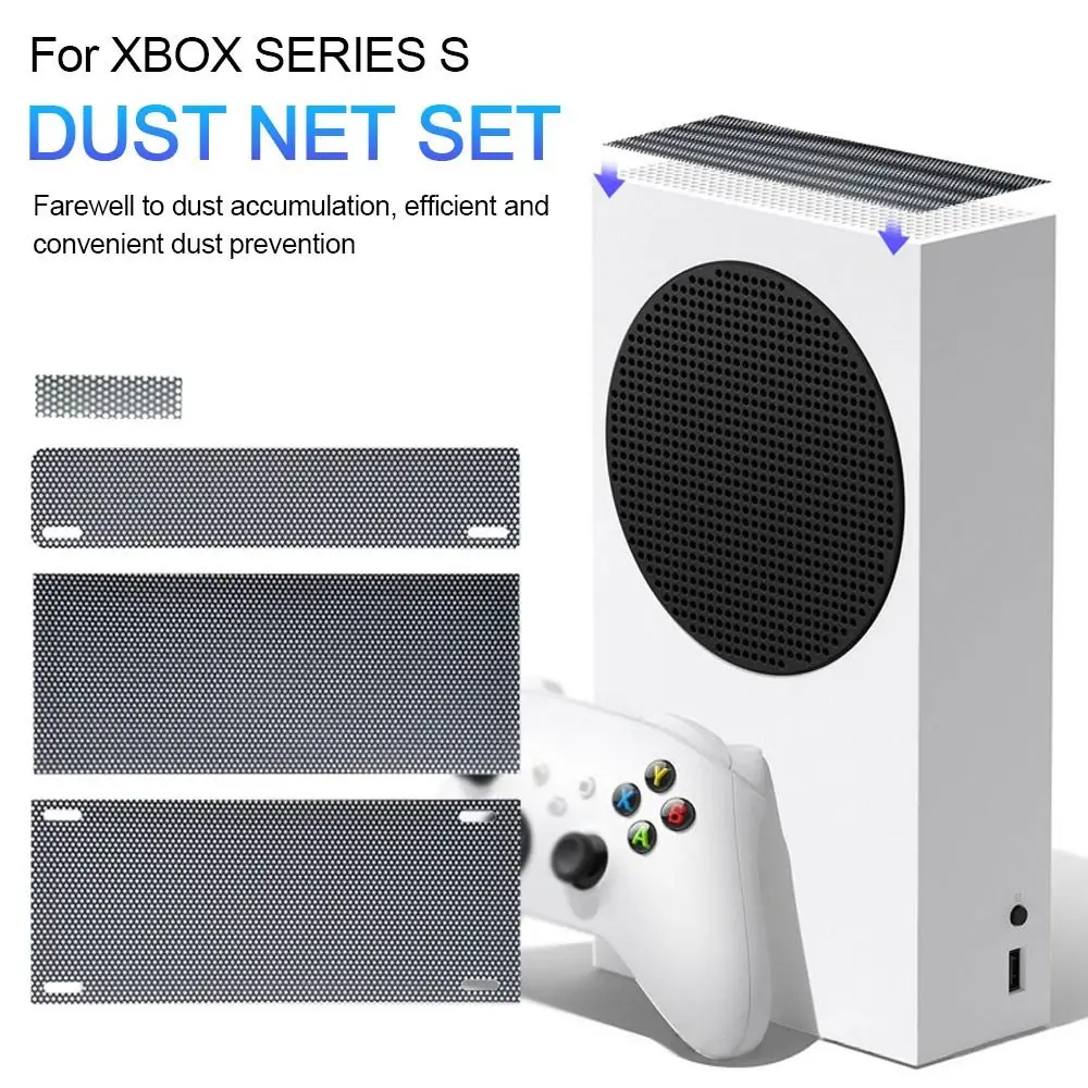 Аксессуары для пылезащитной заглушки для игровой консоли Набор сеток Пылезащитный чехол для игрового хоста Сетчатый фильтр для игры Xbox серии X/ S